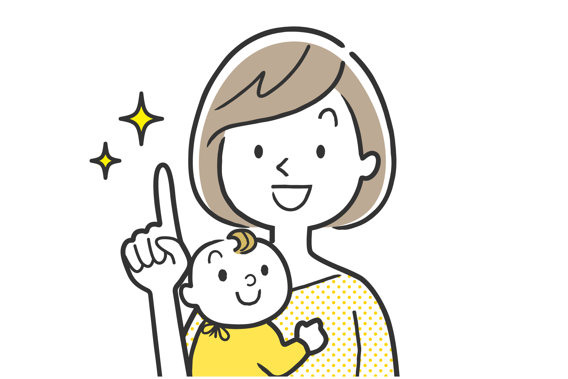 小児の訪問看護にも対応のイメージイラスト