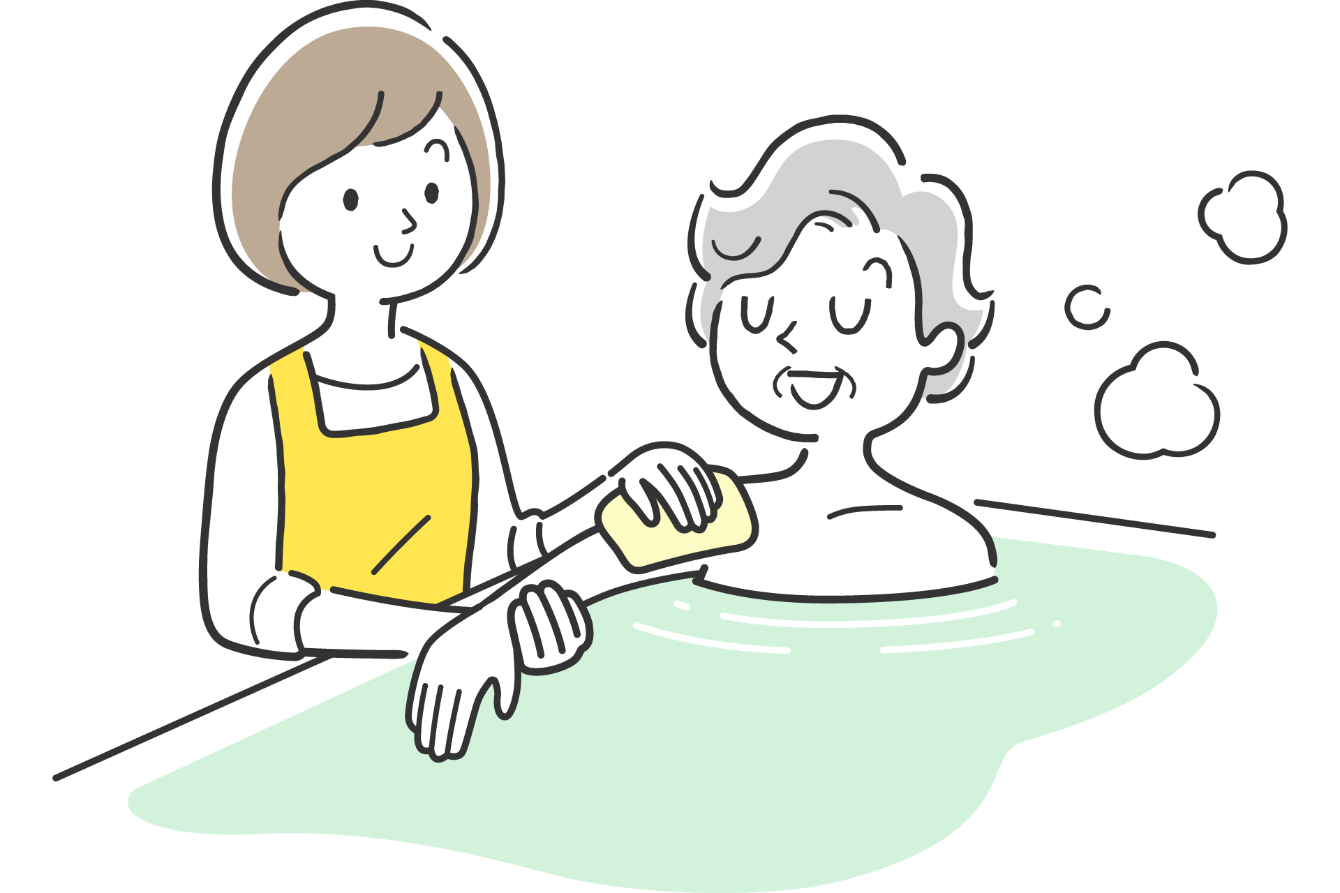 療養上のお世話のイメージイラスト