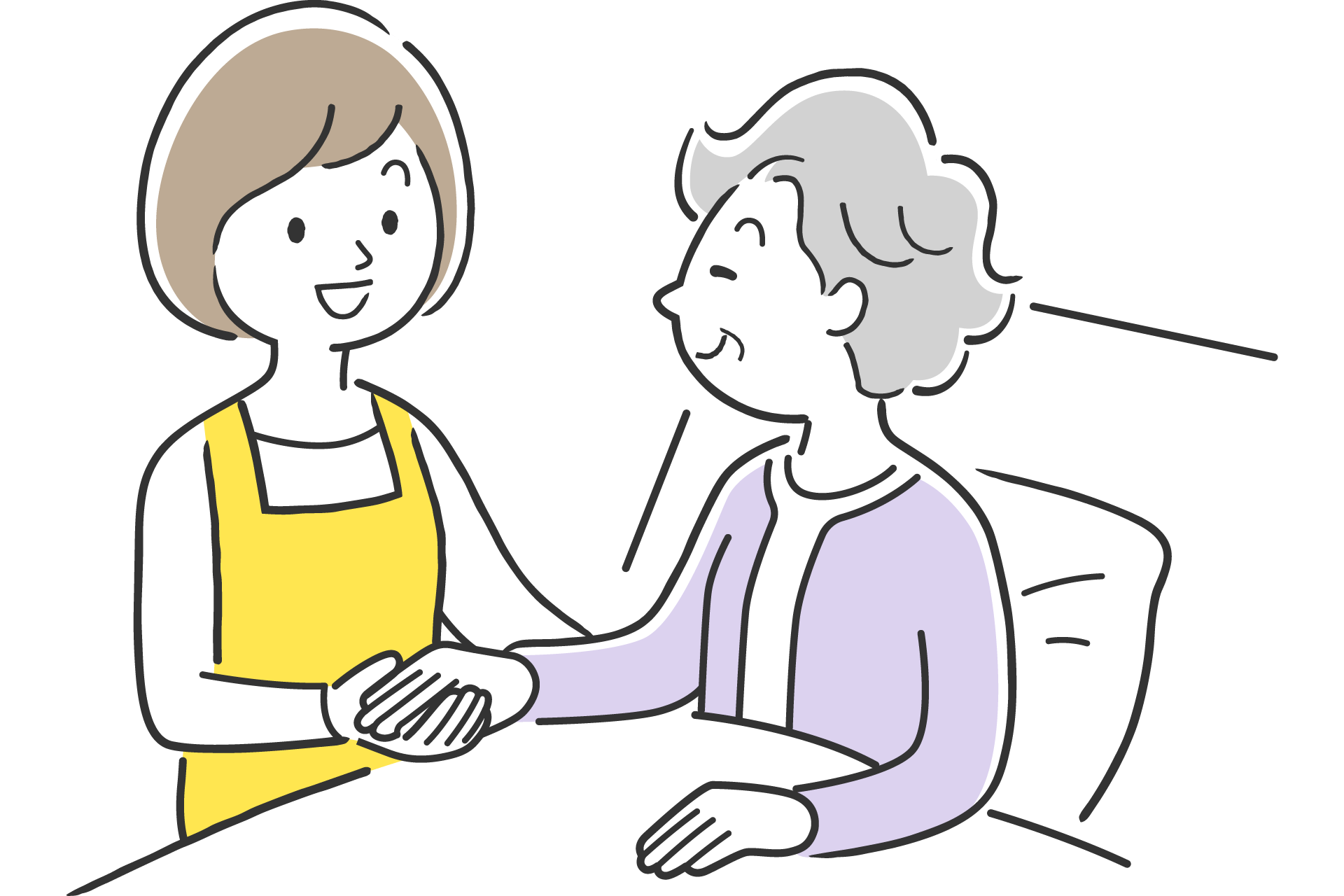 ターミナルケアのイメージイラスト