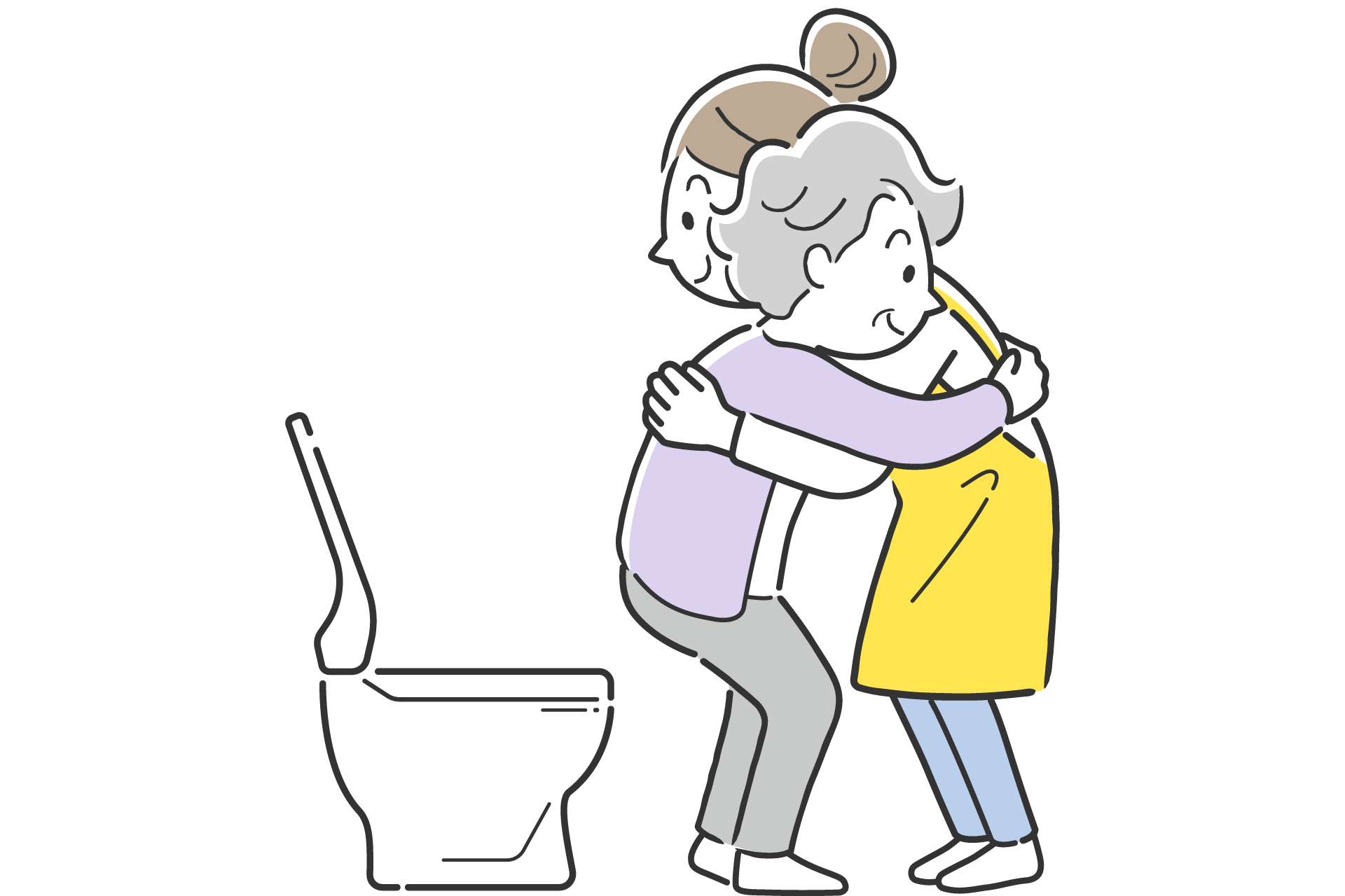 日常生活動作訓練のイメージイラスト