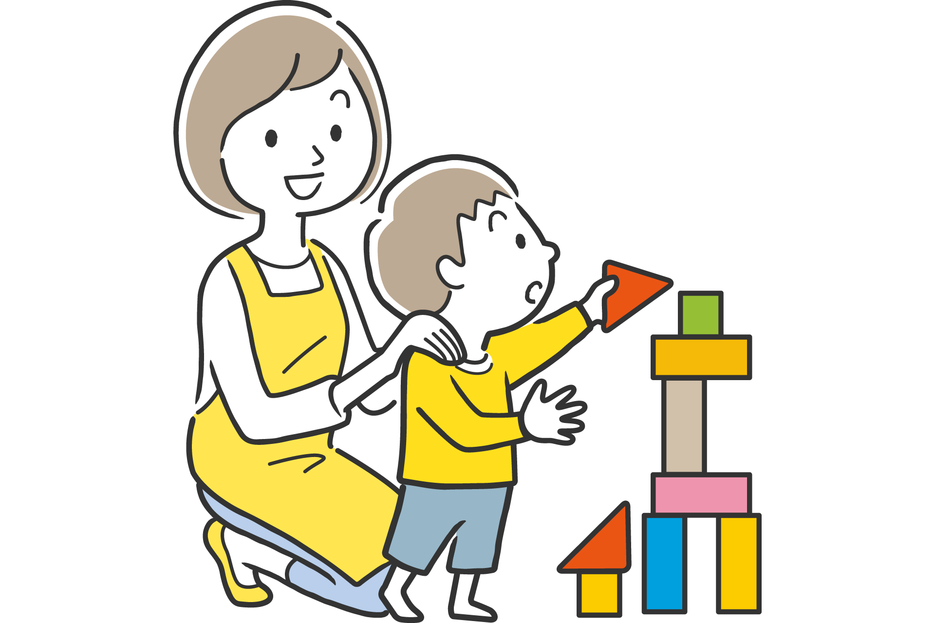 小児リハビリのイメージイラスト