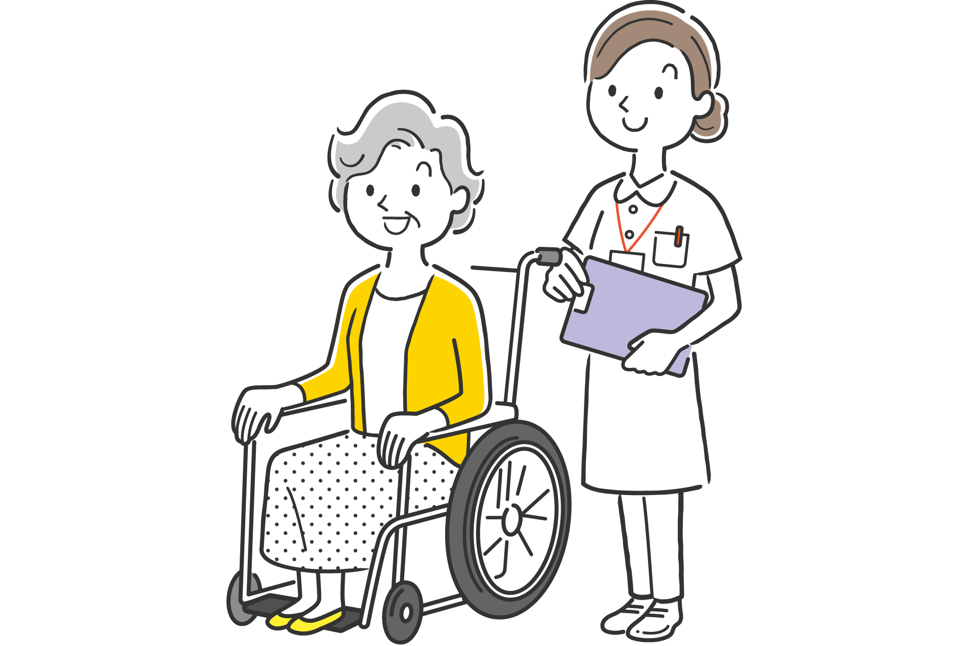 介助指導・福祉用具や環境の調整のイメージイラスト